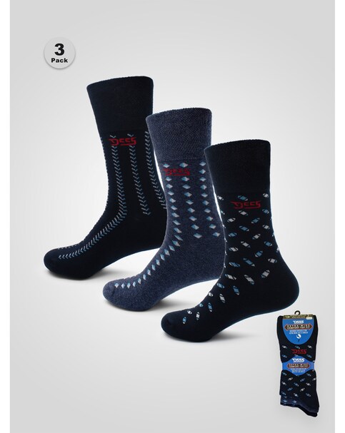 New In - D555 Harold3 Pack Of 3 Extra Wide Socks