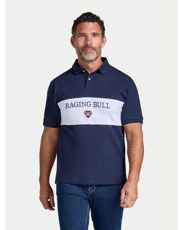 Raging Bull Cut & Sew Panel Pique Polo Burnt Orange
