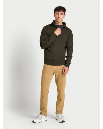 Raging Bull Rib Collar 1/4 Zip Khaki