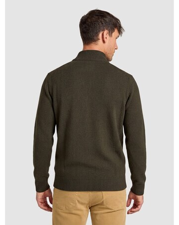 Raging Bull Rib Collar 1/4 Zip Khaki