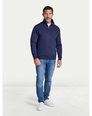 Raging Bull Classic Jersey Quarter Zip Sweat Navy