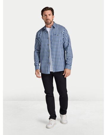 Raging Bull L/S Mod Check Shirt Navy