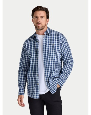 Raging Bull L/S Mod Check Shirt Navy