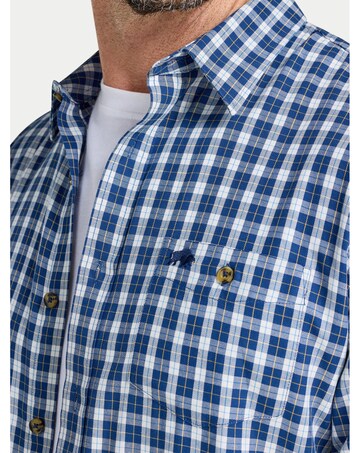 Raging Bull L/S Mod Check Shirt Navy