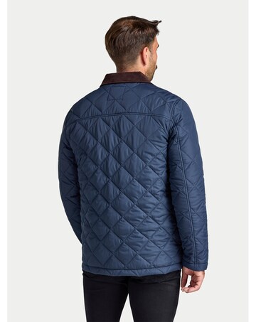 Raging Bull Quilted Cord Collar Jacket Navy