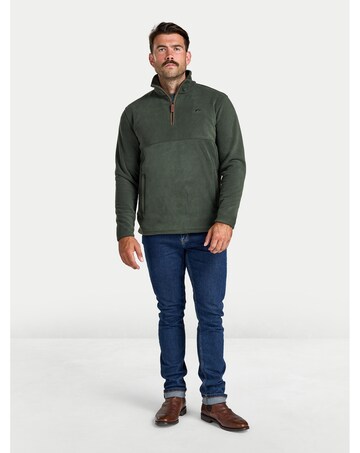 Raging Bull Quarter Neck Classic Fleece Khaki