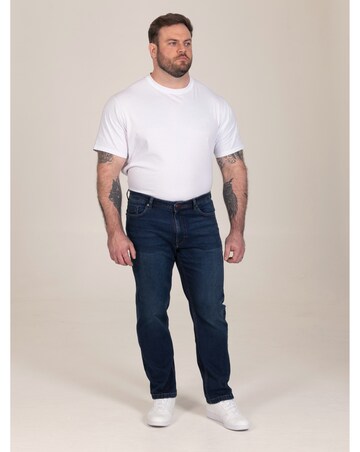 D555 Foster-Straight Fit Ultra Flex Stretch Blue Stonewash Denim Jean