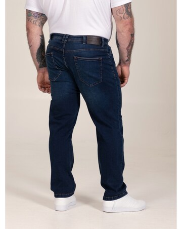 D555 Foster-Straight Fit Ultra Flex Stretch Blue Stonewash Denim Jean