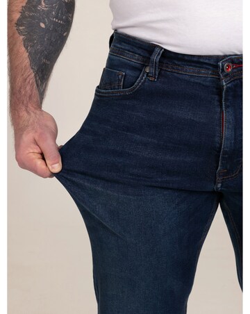 D555 Foster-Straight Fit Ultra Flex Stretch Blue Stonewash Denim Jean