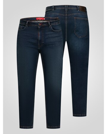 D555 Foster-Straight Fit Ultra Flex Stretch Blue Stonewash Denim Jean