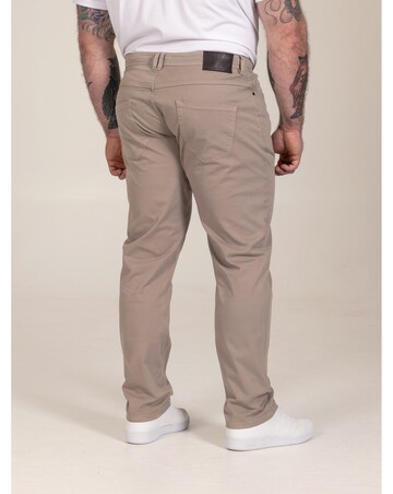 D555 Kelvin 1-Stone Tapered Fit Five Pocket Stretch Chino With Peach Finish