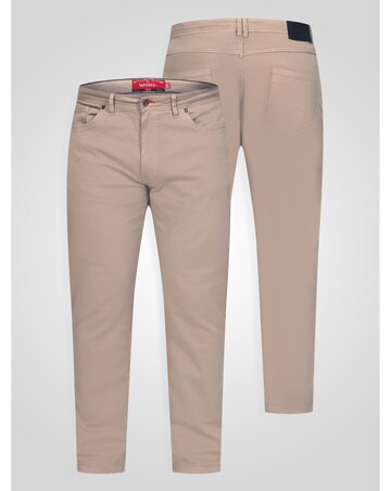 D555 Kelvin 1-Stone Tapered Fit Five Pocket Stretch Chino With Peach Finish