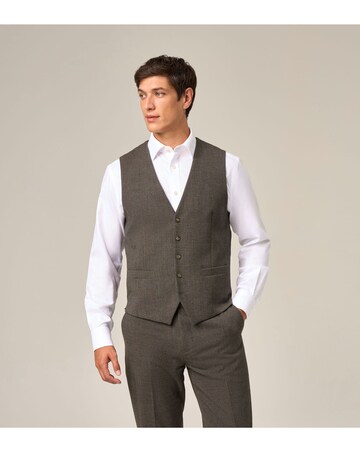 Skopes Heller Brown Check Suit Waistcoat