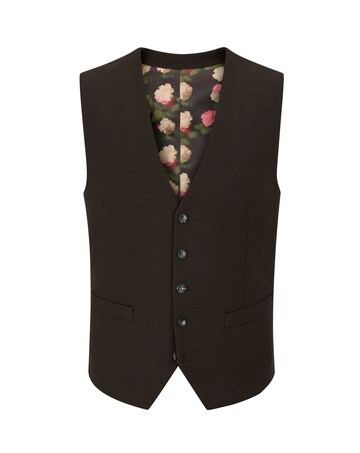 Skopes Boyd Brown Puppytooth Suit Waistcoat