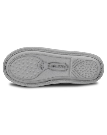 Isotoner Ladies Marl Quilted Mule Slipper