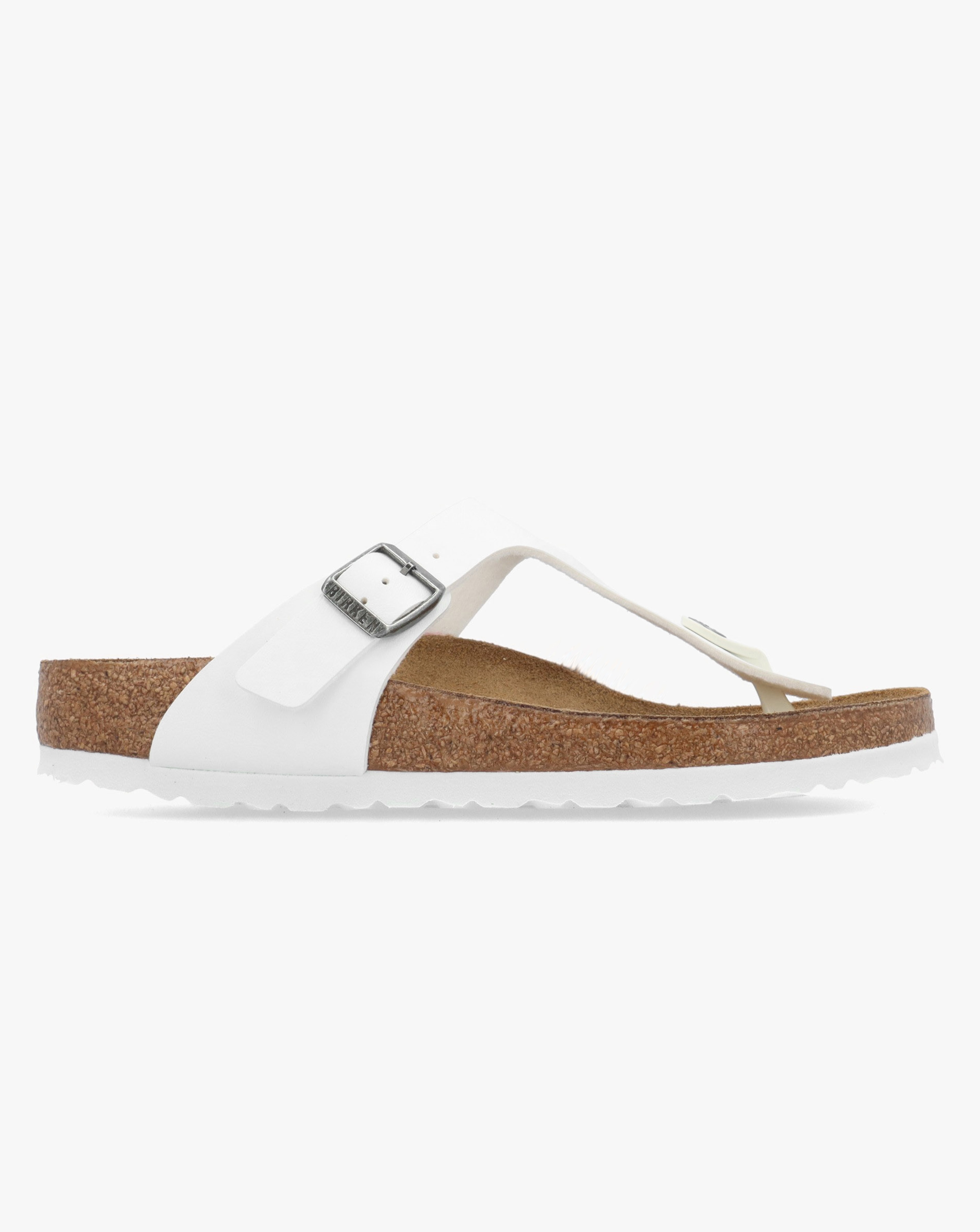 New In - Birkenstock Gizeh White Toe Post Sandals