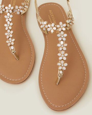 Accessorize Flower Embellished Sandals