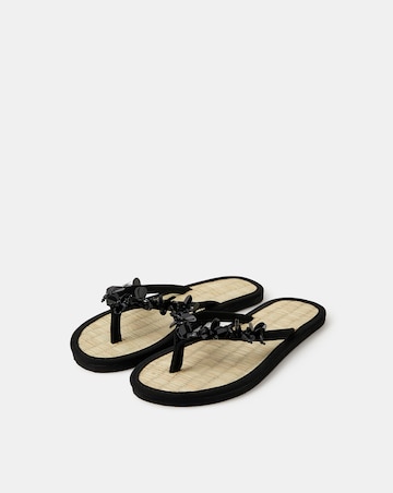 Accessorize Embellished Flip Flops