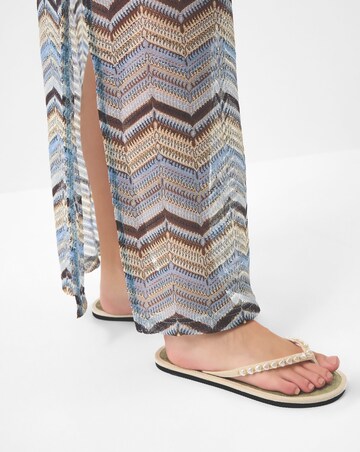 Accessorize Bead Seagrass Flip Flops