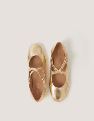 Monsoon Dana Metallic Ballet Flats