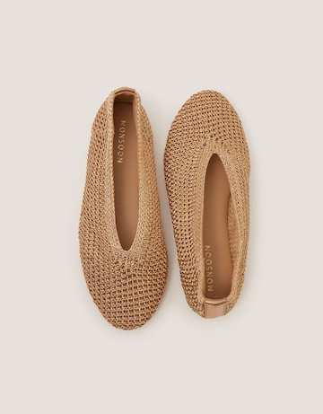 Monsoon Alma Knitted Ballet Flats