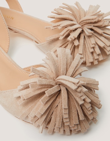 Monsoon Poppy Fringe Kitten Heels