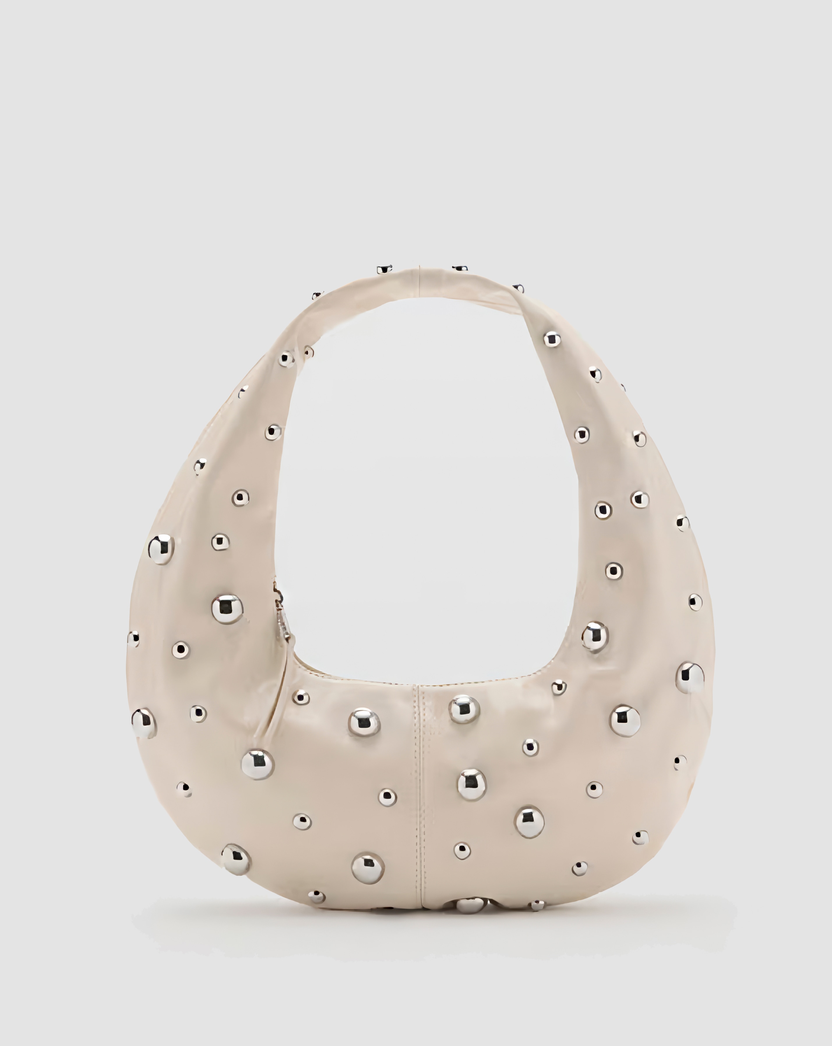 Mango Studded Saddle Shoulder Bag