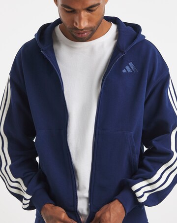 adidas 3 Stripes Full Zip Hoodie