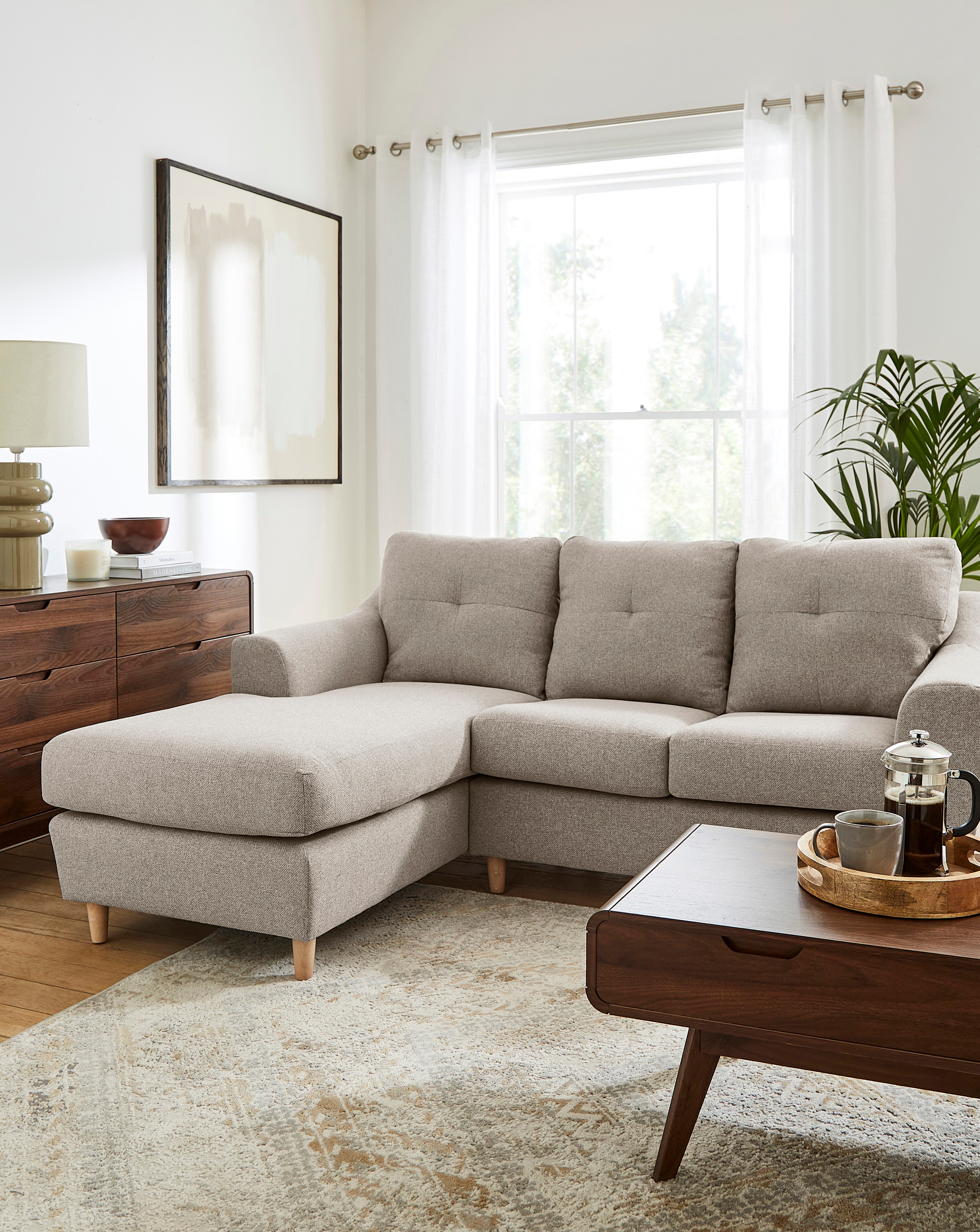 Baxter Left Hand Corner Chaise Sofa