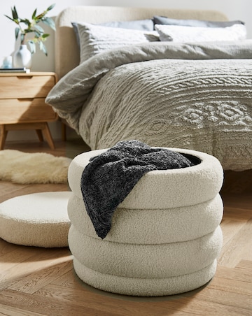 Esme Round Teddy Storage Ottoman