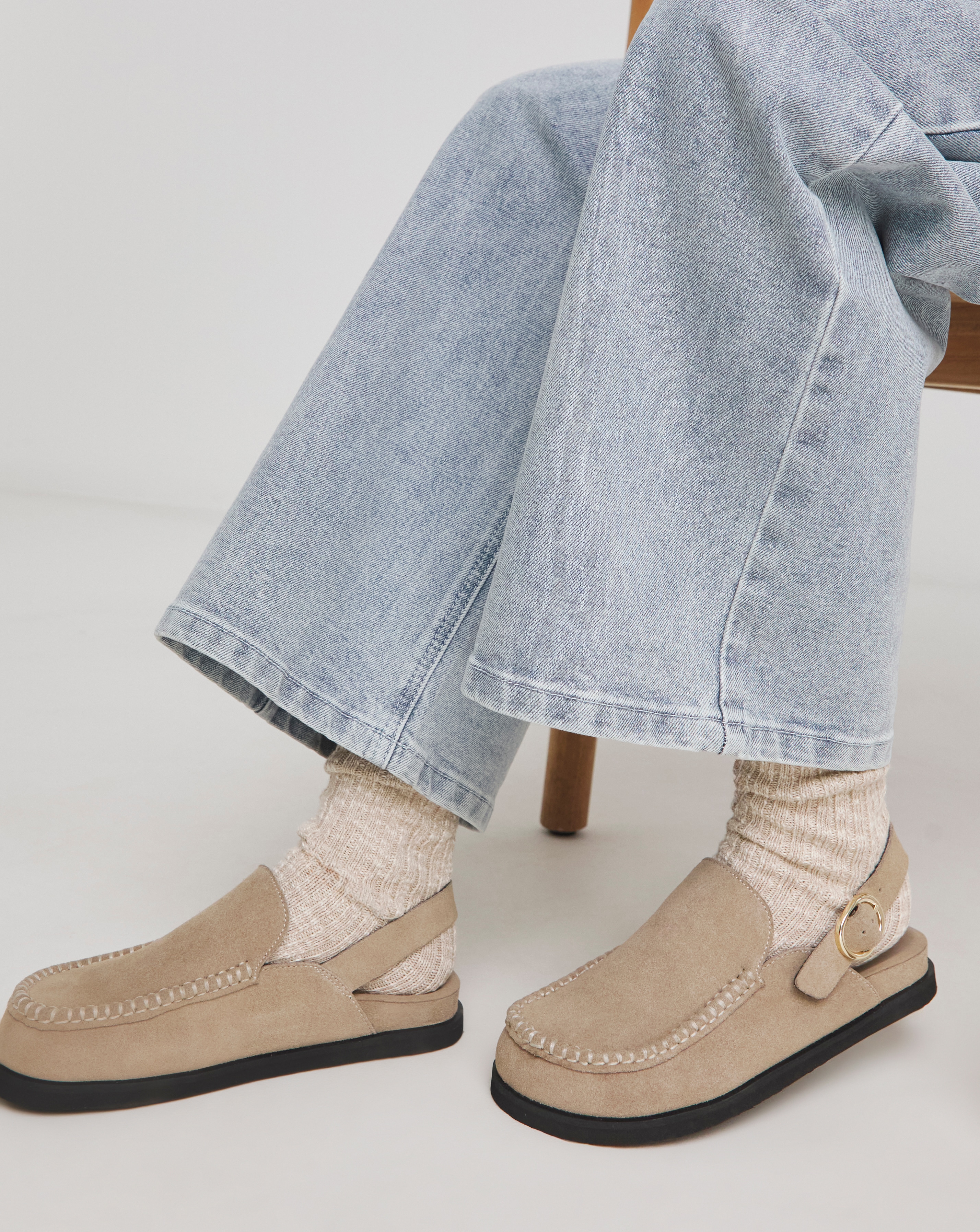 House Shoe Mule Wide Fit