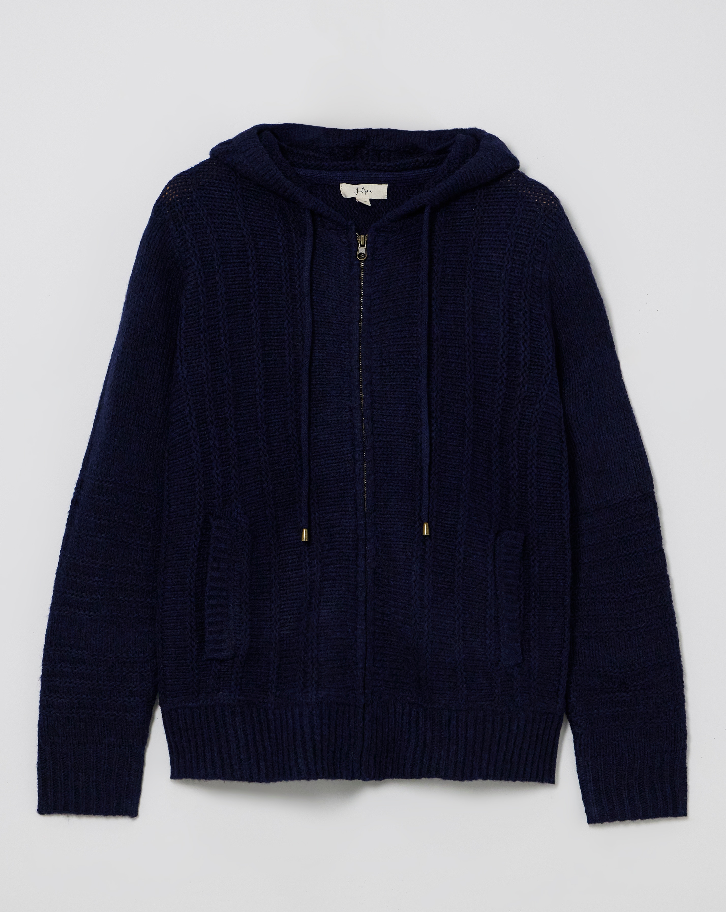 Julipa Hooded Zip Up Cardigan