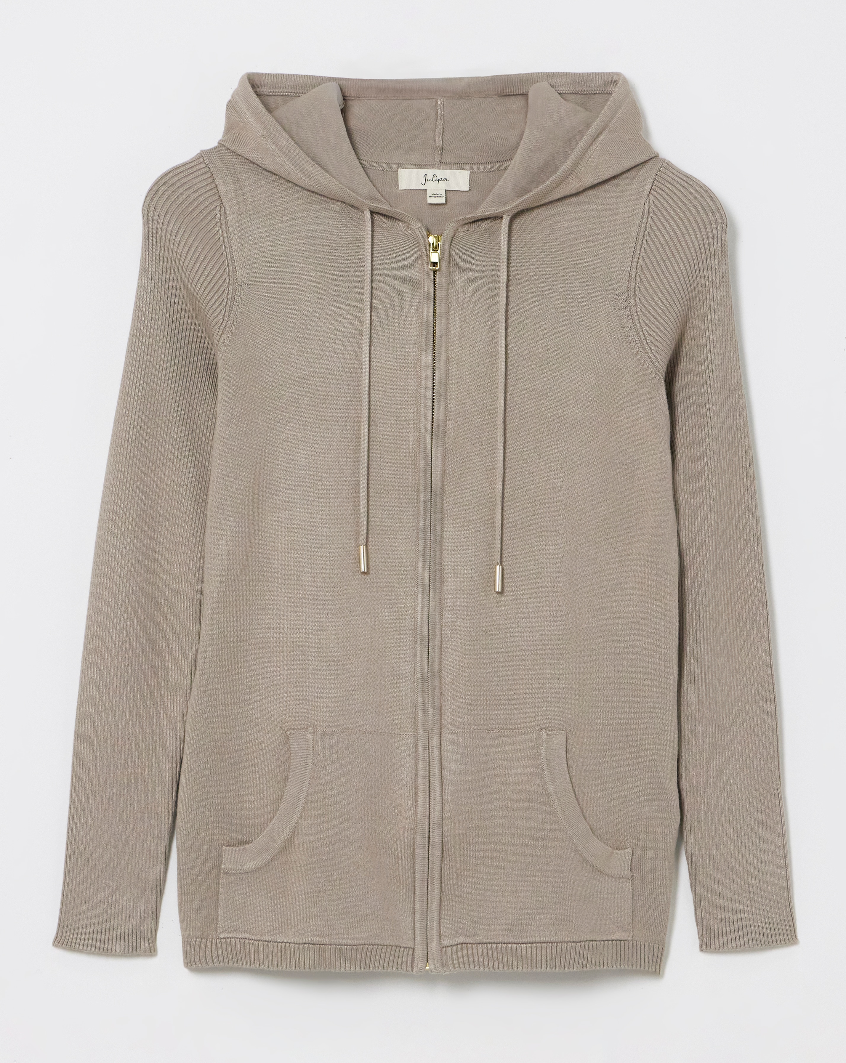 Julipa Zip Through Hooded Cardigan