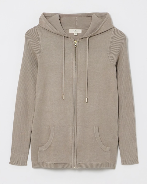Julipa Zip Through Hooded Cardigan