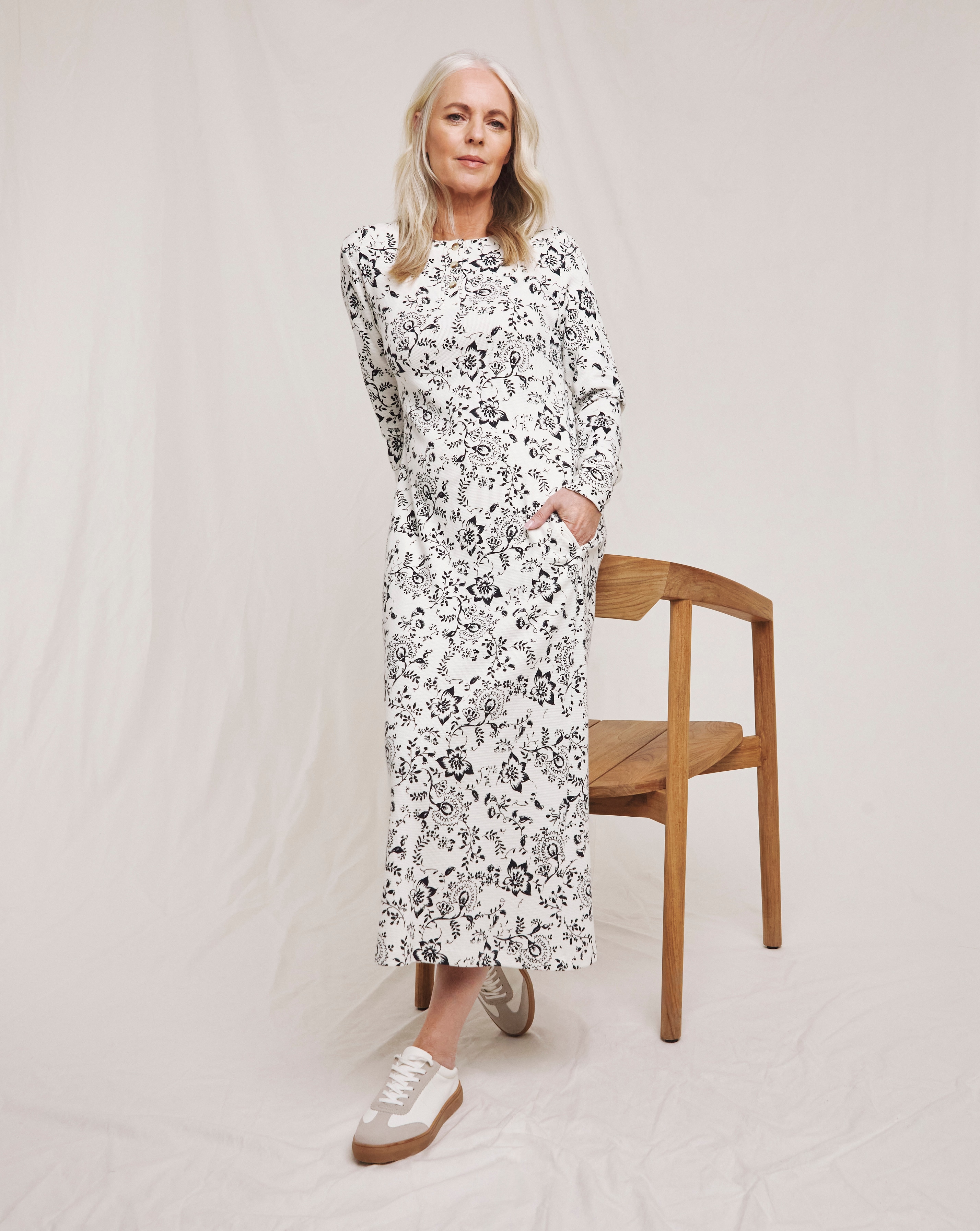 Julipa Waffle Henley Dress