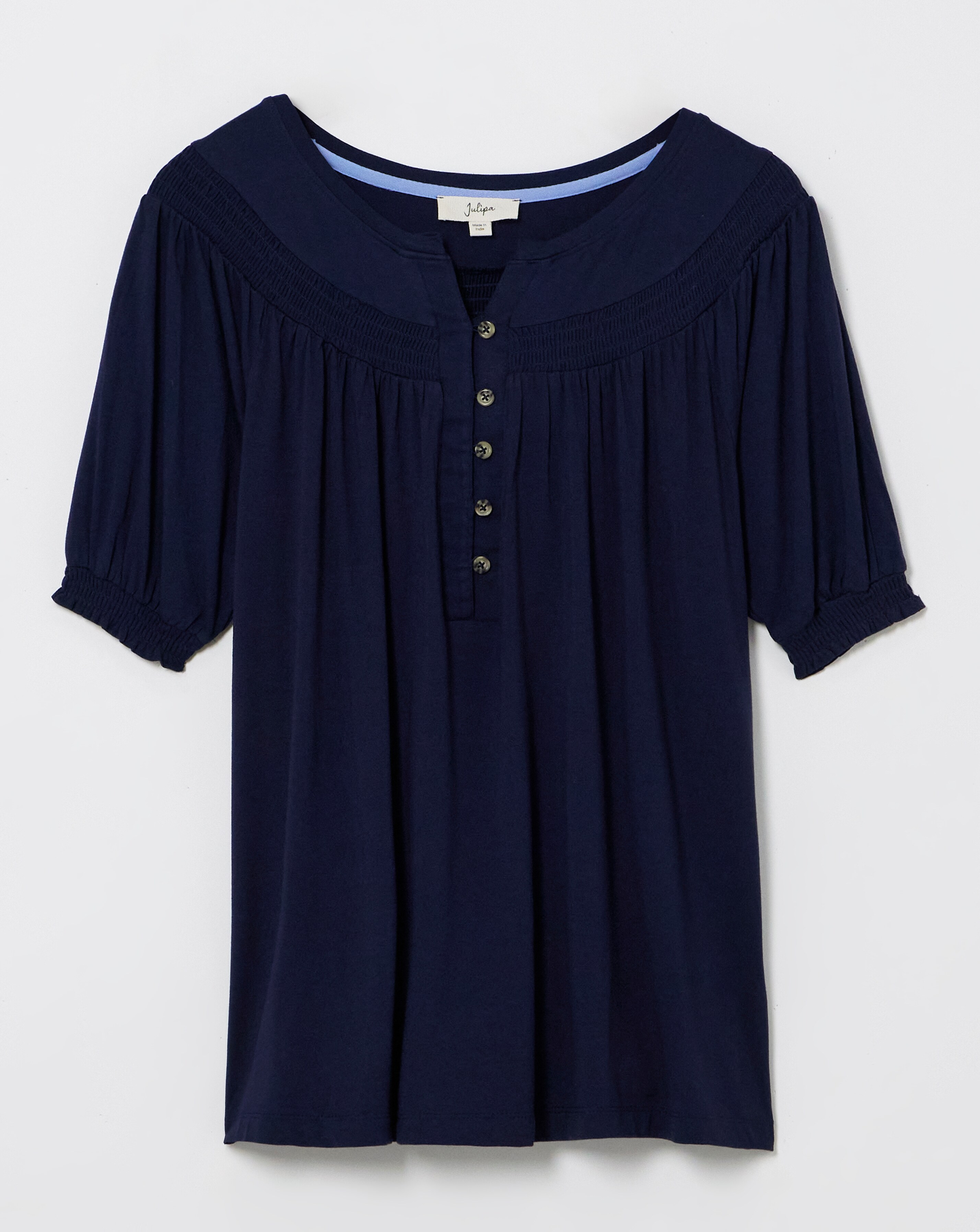 Julipa Shirred Neck Top