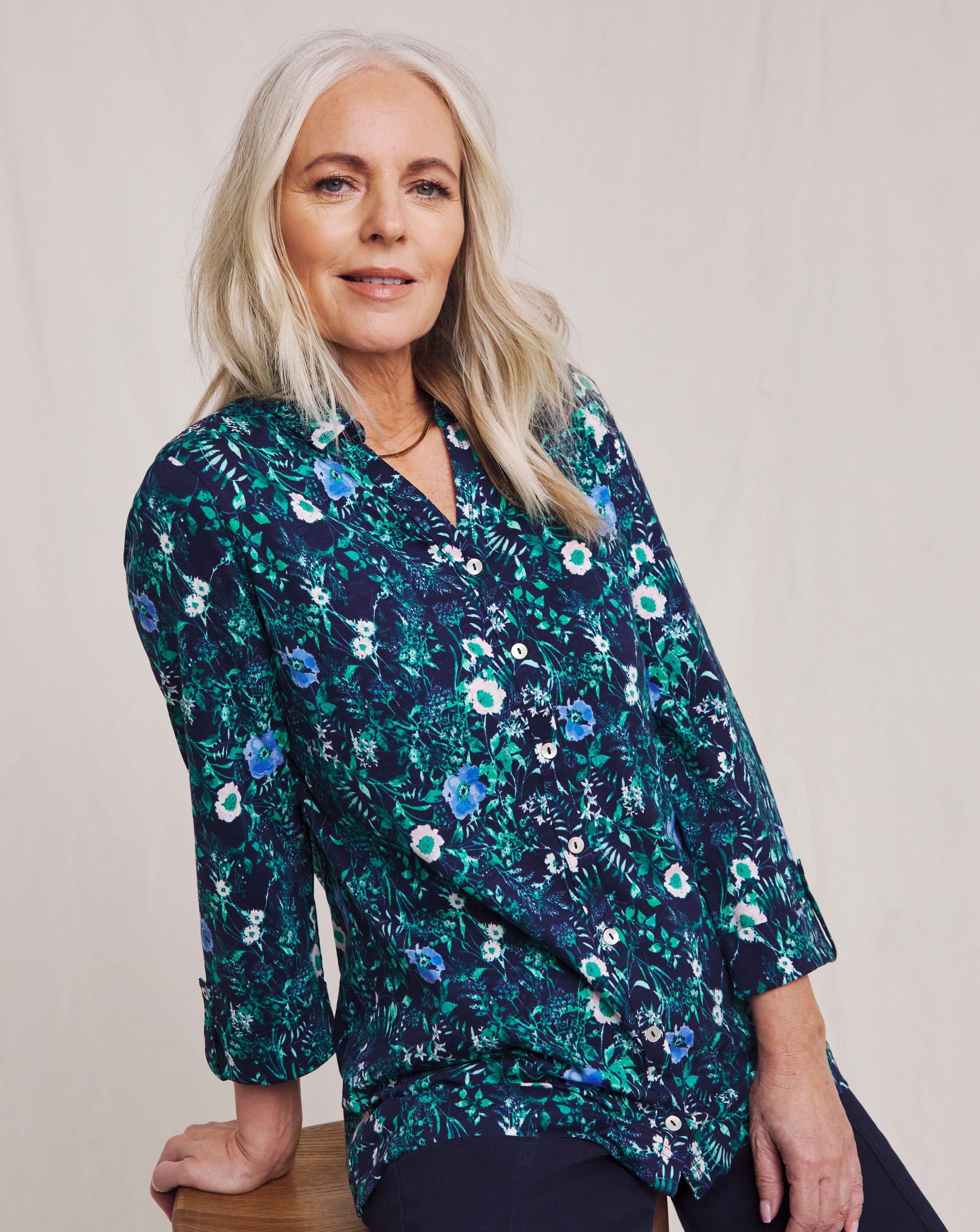 Julipa Pure Cotton Printed Jersey Shirt