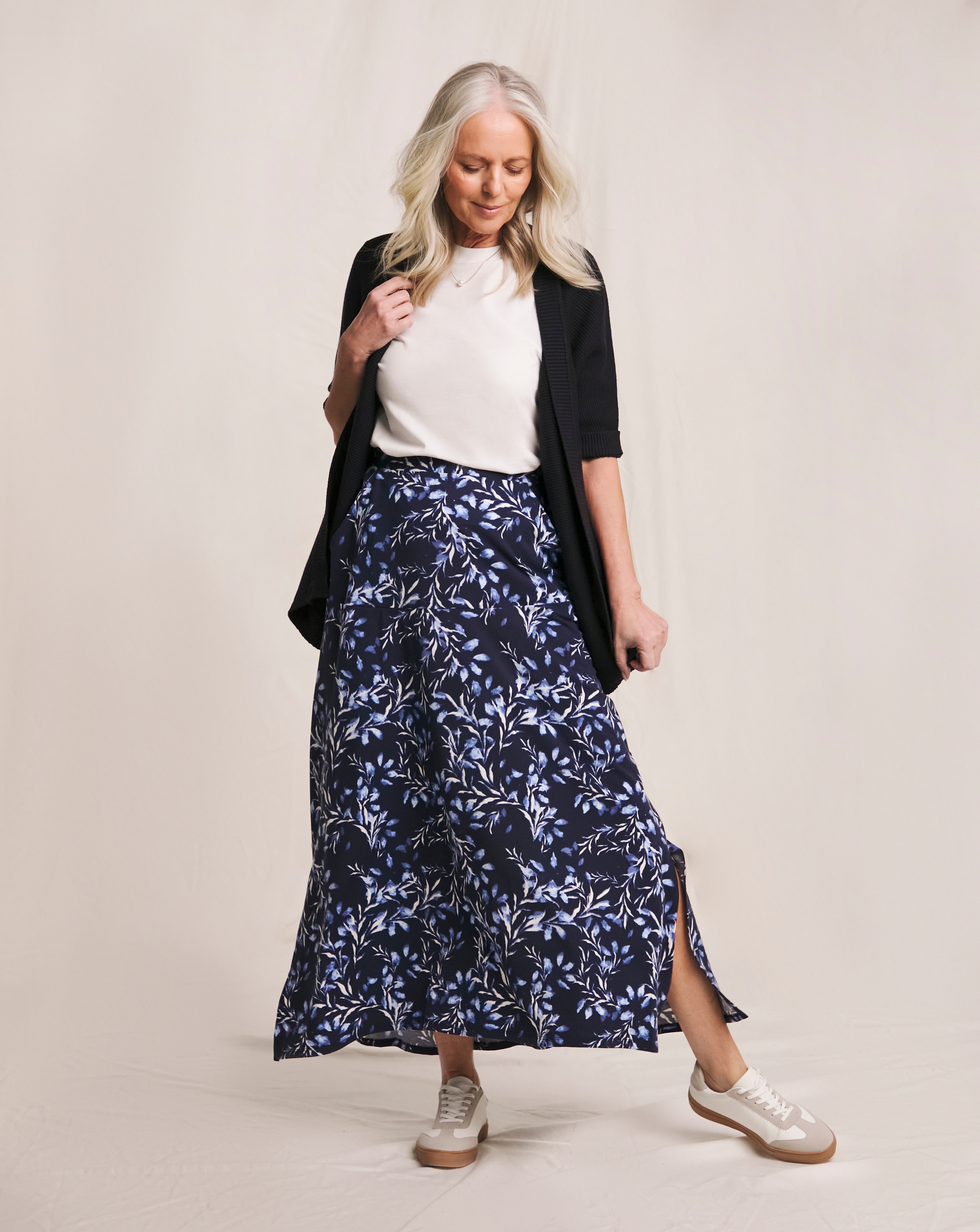 Julipa Printed Jersey Midi Skirt