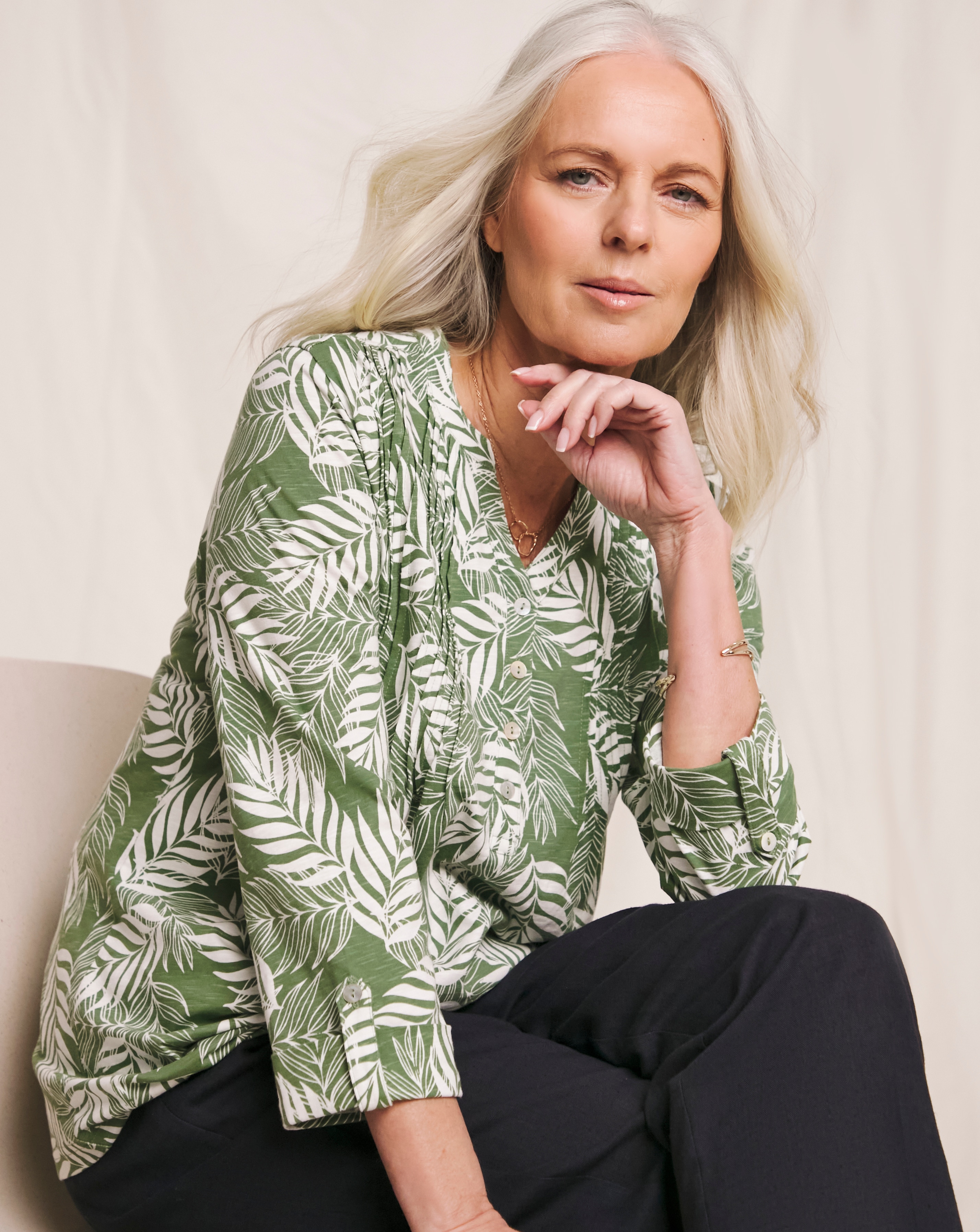 Julipa Pure Cotton Pintuck Top