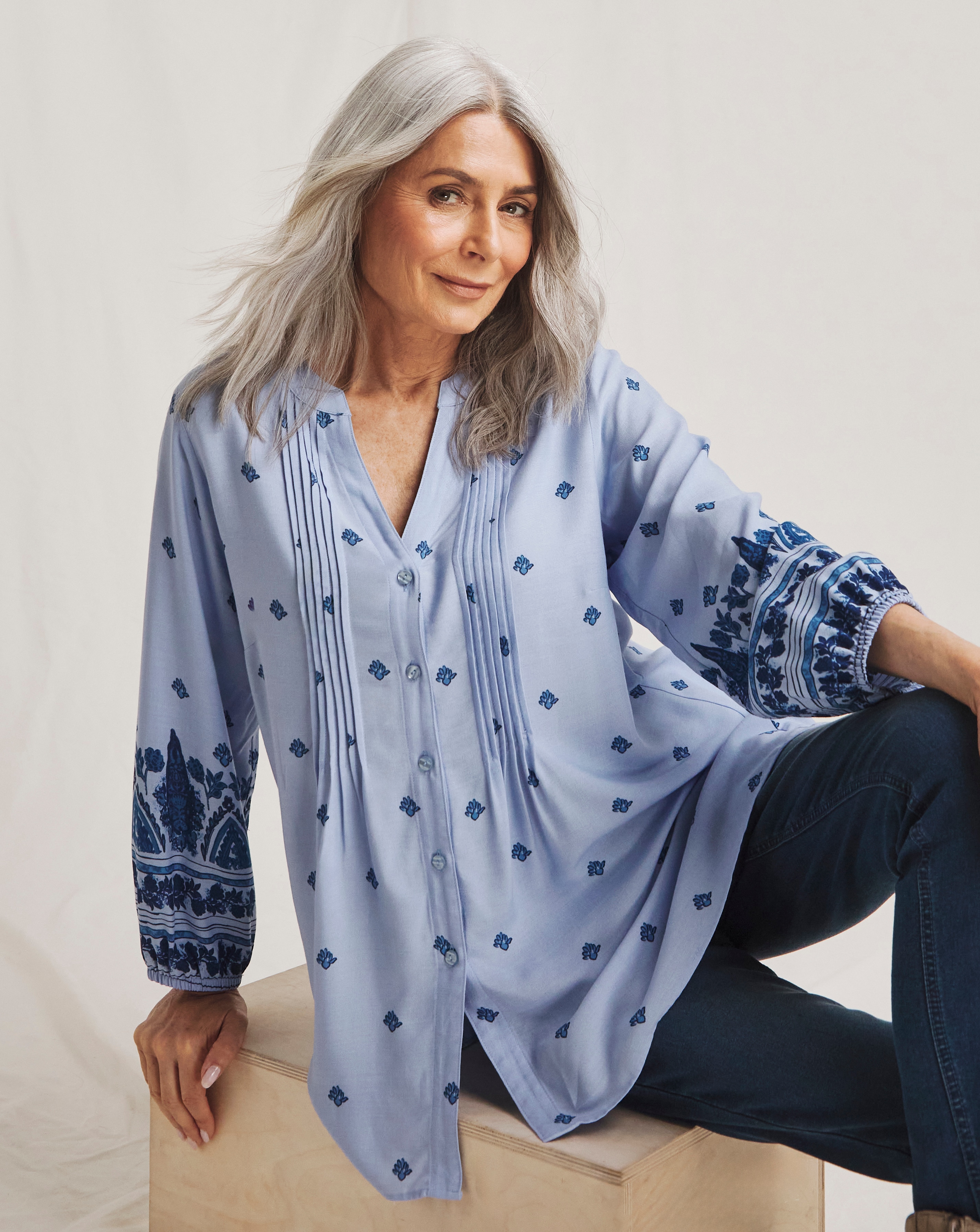 Julipa Pintuck Blouse