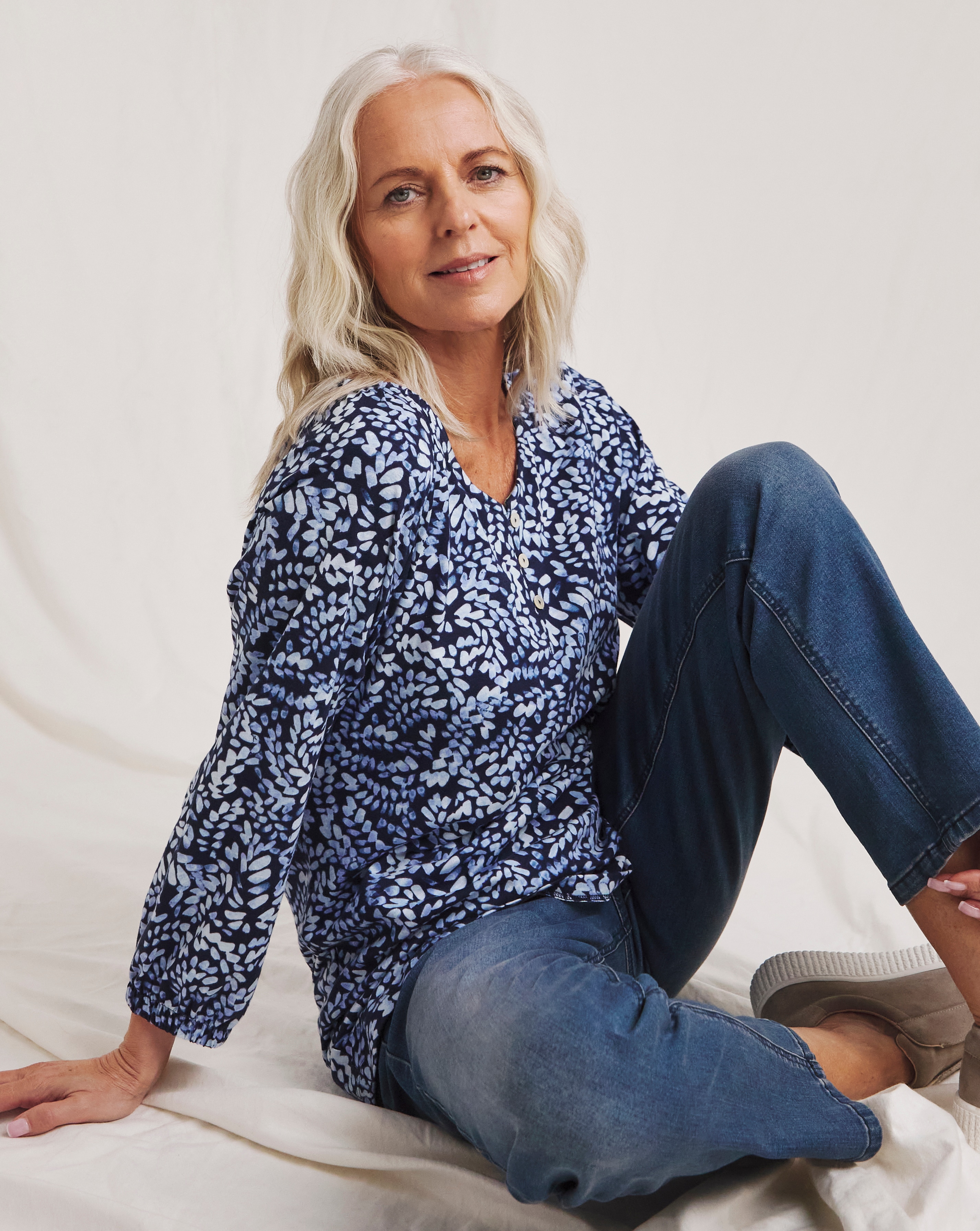 Julipa Button Down Pure Cotton Blouse