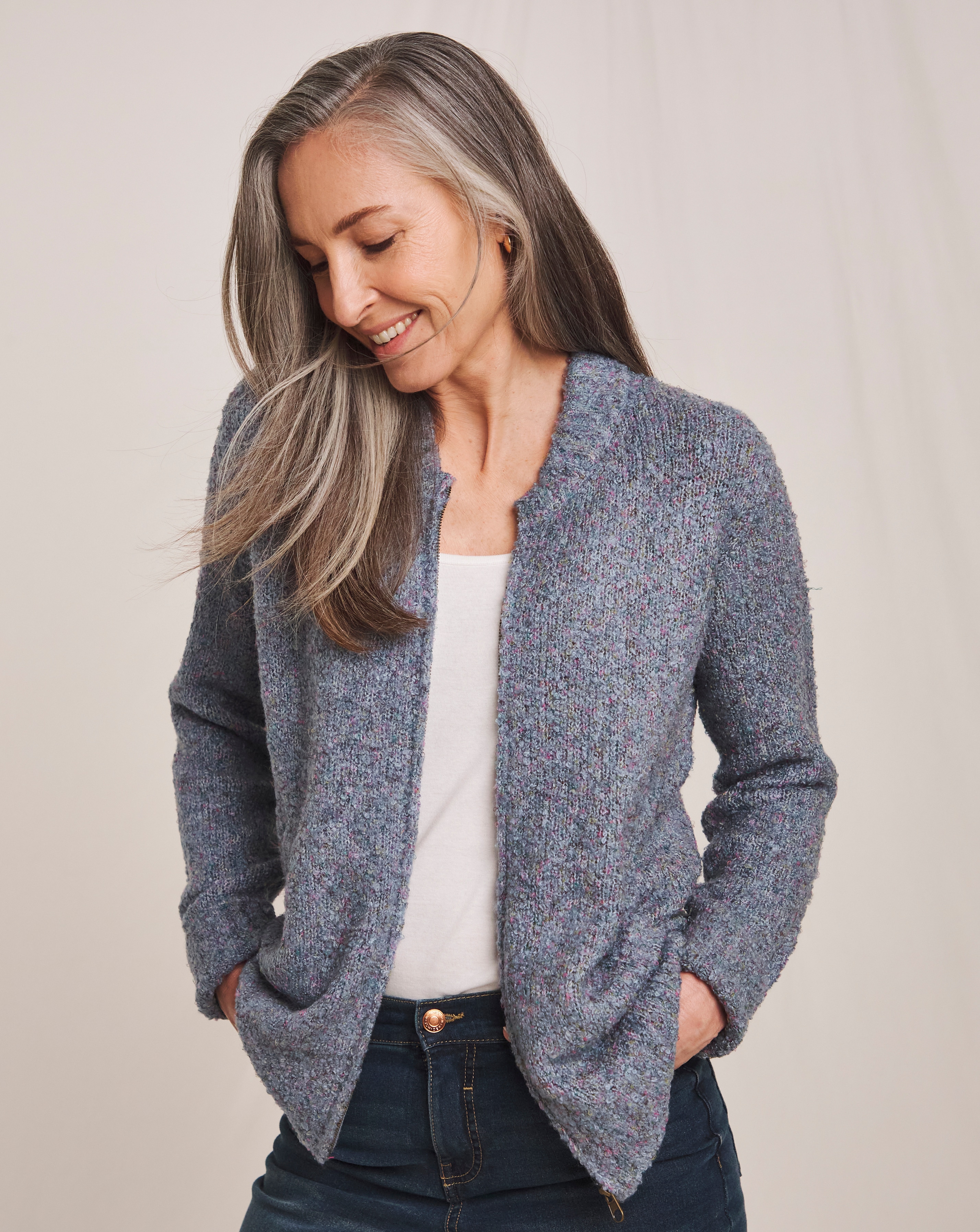 Julipa Knitted Bomber Jacket