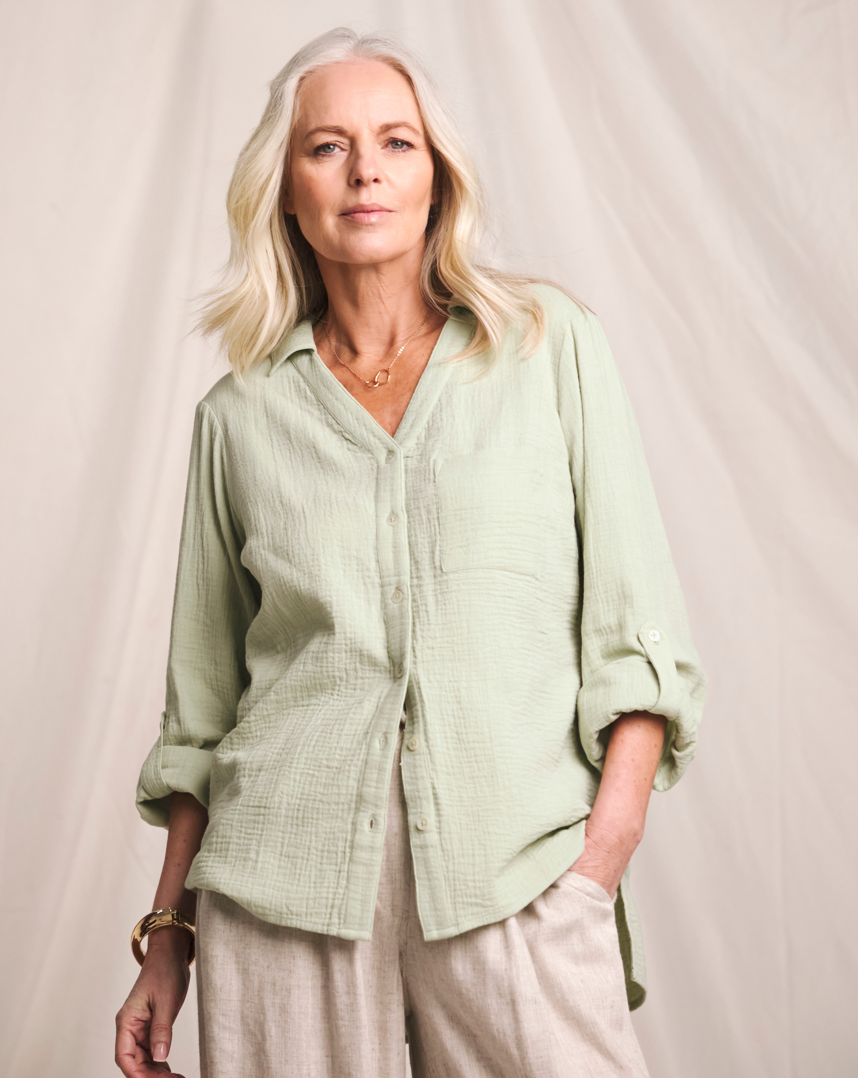 Julipa Longline Pure Cotton Shirt