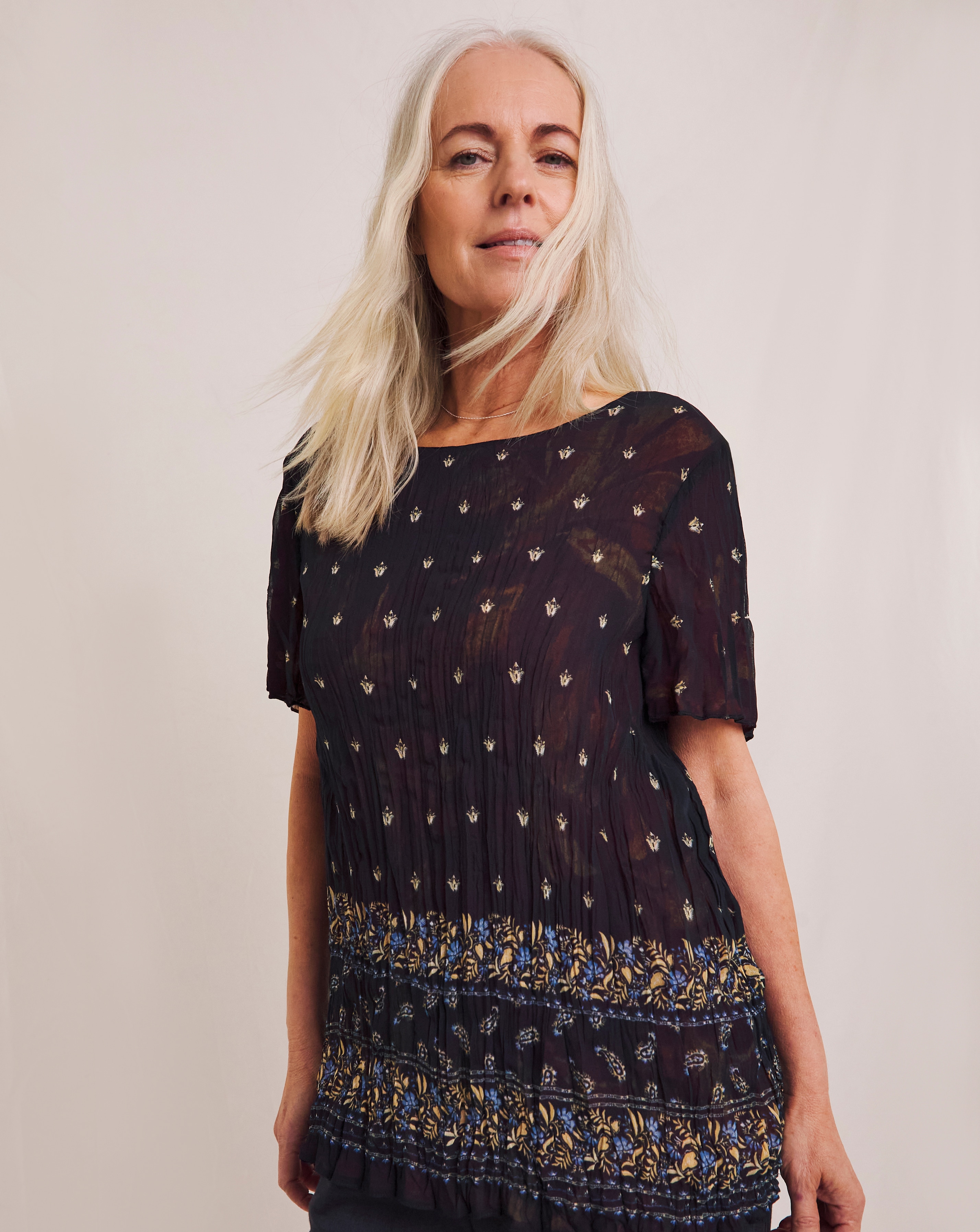 Julipa Reversible Crinkle Top