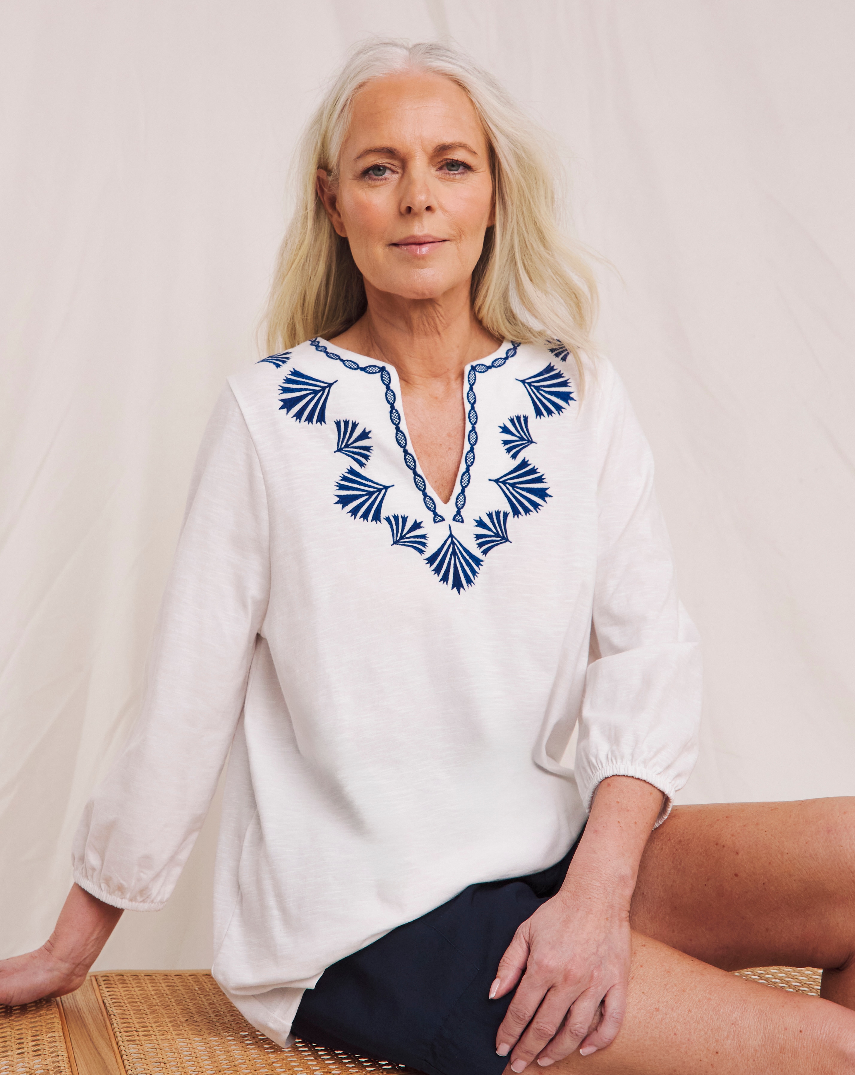 Julipa Pure Cotton Embroidered Top