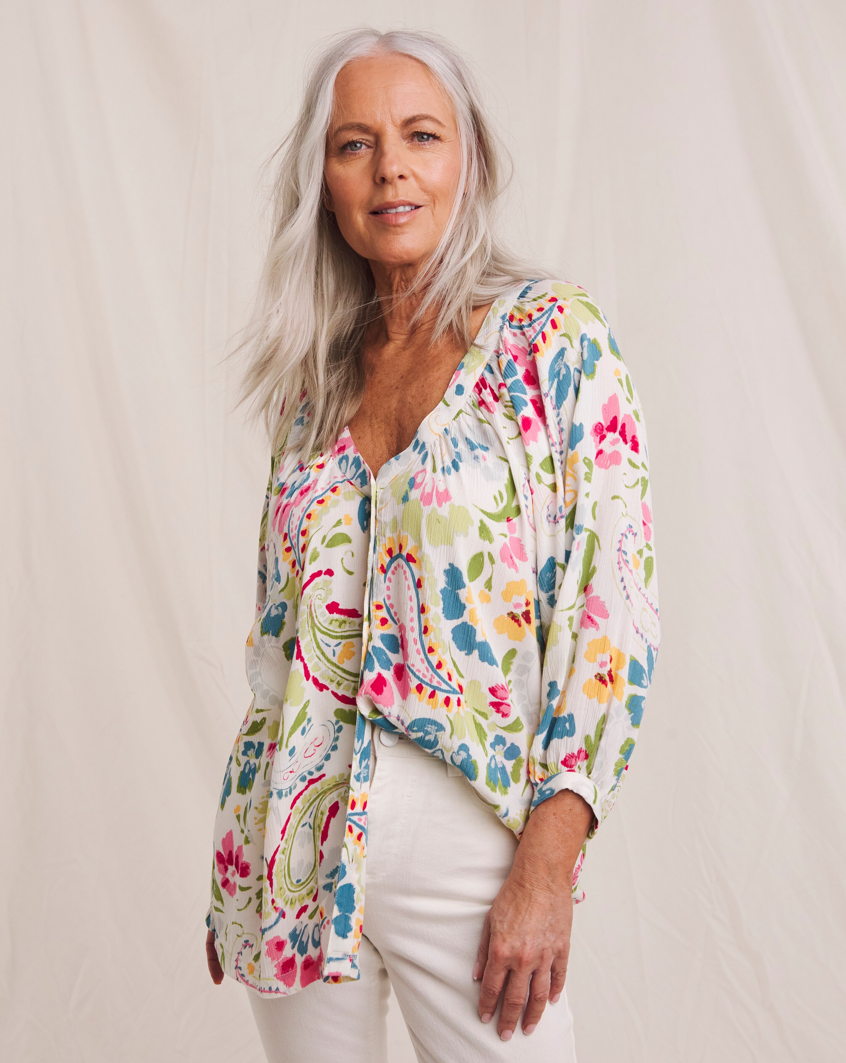 Julipa Textured Crinkle Blouse