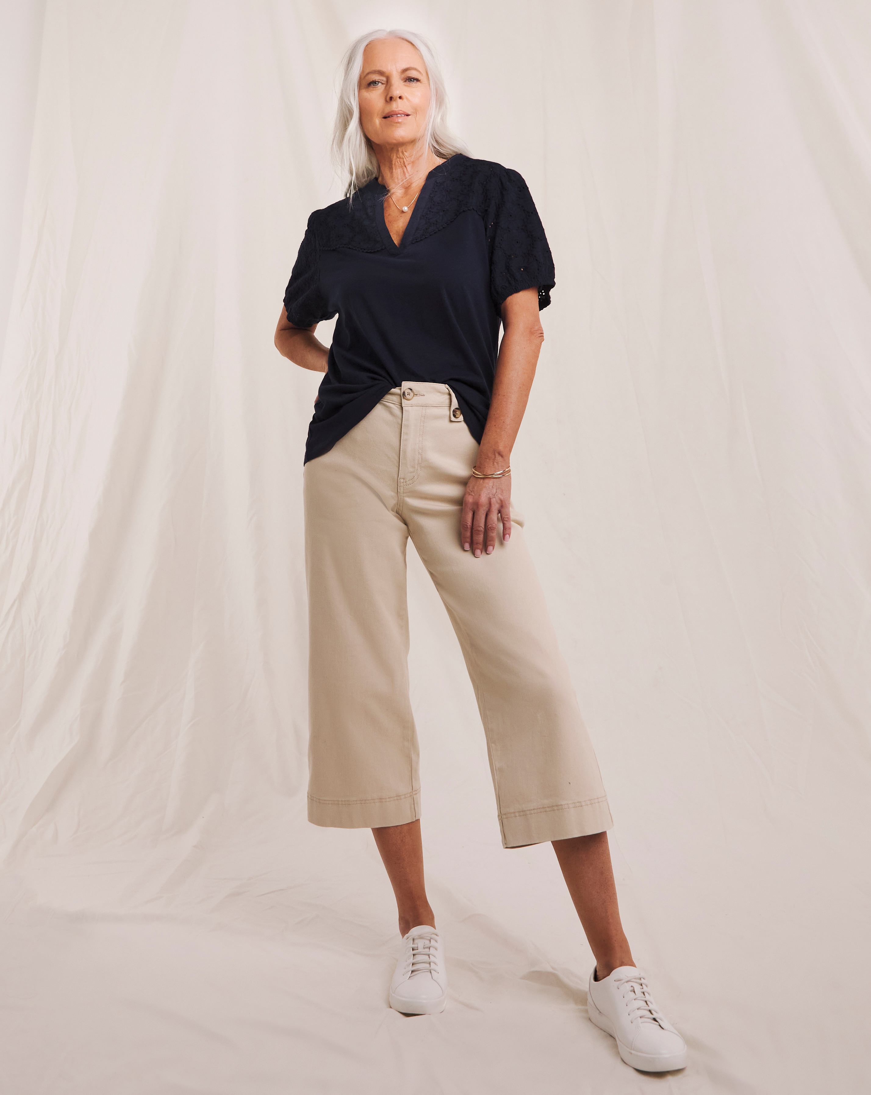 Julipa Cropped Stretch Culotte