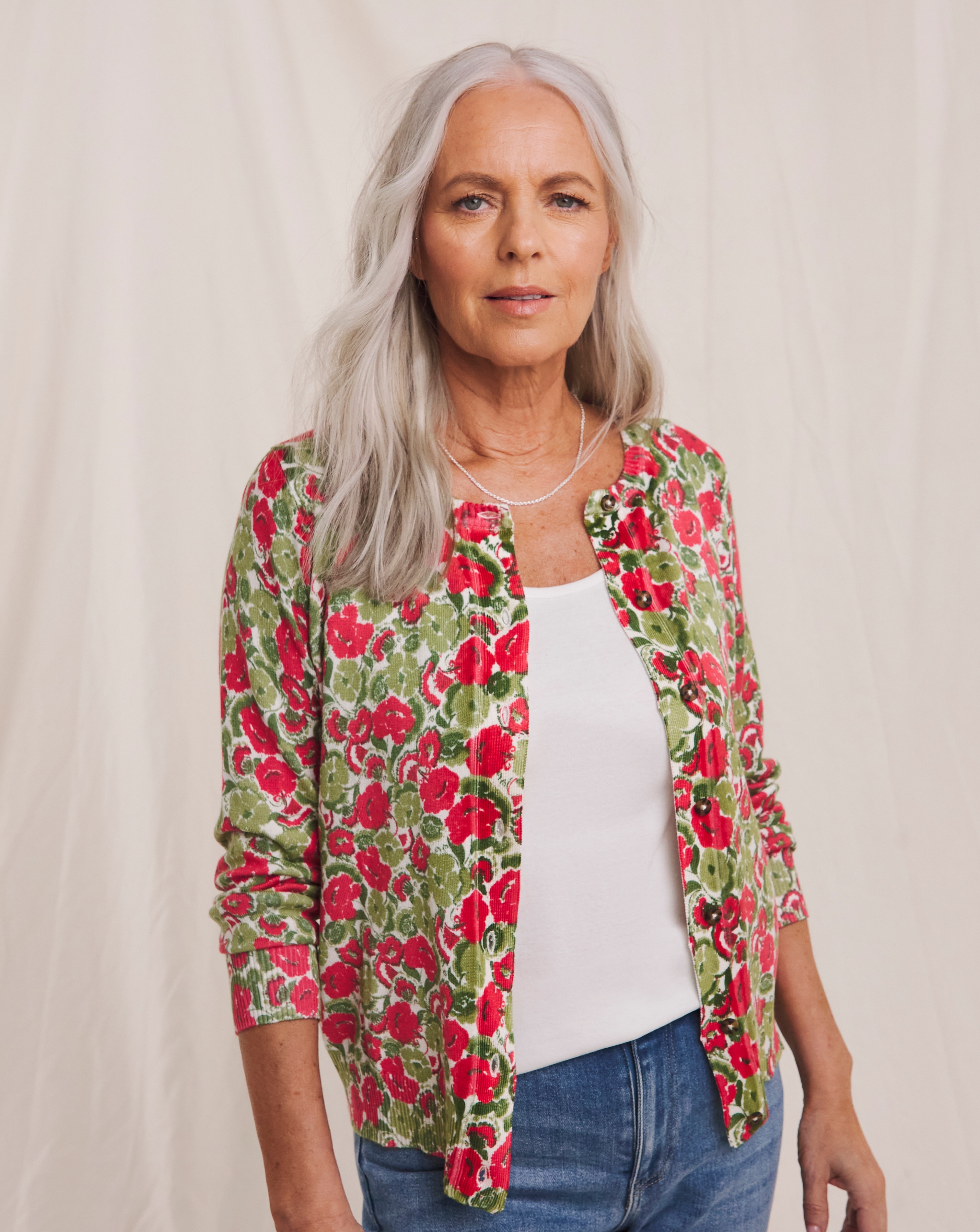 Julipa Floral Printed Cardigan