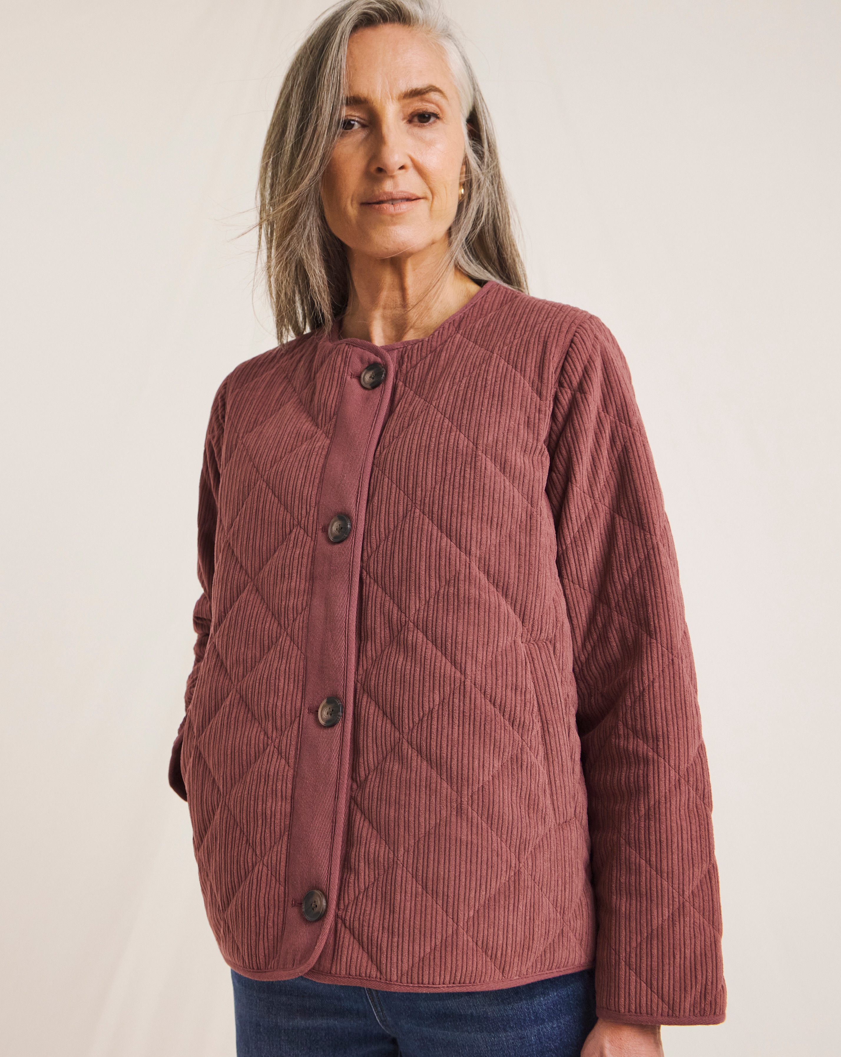 Julipa Cord Quilted Jacket