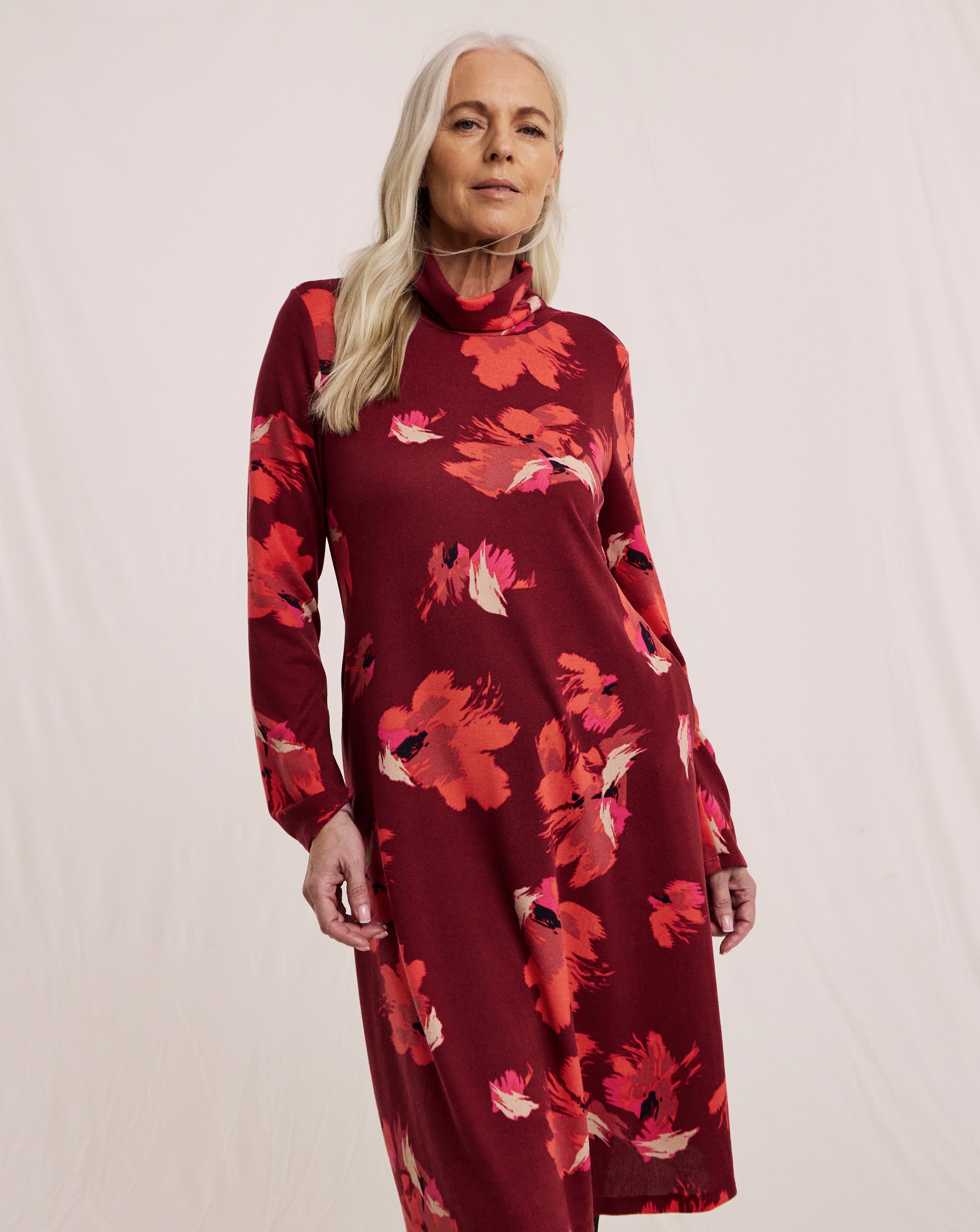 Julipa Roll Neck Cosy Touch Dress